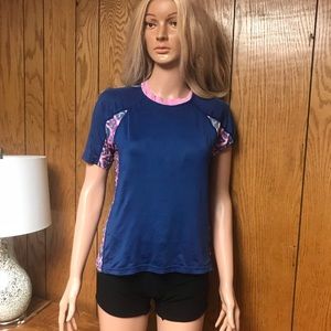 Patagonia Tank Top-Blue & pink-Size L -/ 12-Good Condition